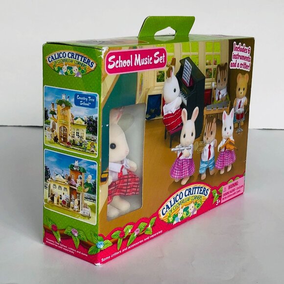 Calico Critters School Music Set New in Box w/1 Calico Critter - Picture 16 of 16